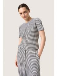 SAINT TROPEZ Koszulka "Soaked in Luxury" w kolorze czarnym rozmiar: L. Czarne bluzki damskie Saint Tropez, l, bez wzorów, bez kołnierzyka, bez ramiączek. Za 96.60 zł.