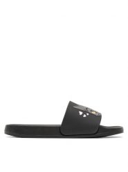 Bassano Klapki P2010550 Czarny. Czarne klapki damskie Bassano, bez wzorów, z syntetyku, bez obcasa, bez zapięcia. Za 49.99 zł.