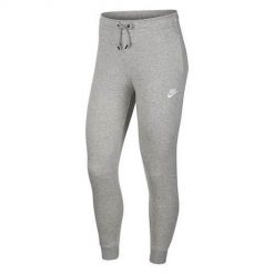 Spodnie sportowe damskie Nike Essential Pant Reg Fleece. Szare spodnie dresowe damskie Nike, xl, bez wzorów, z dresówki. Za 312.00 zł.