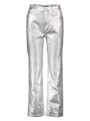 Scotch & Soda Spodnie w kolorze srebrnym rozmiar: W25. Szare spodnie materiałowe damskie Scotch & Soda, bez wzorów, z materiału. Za 144.92 zł.