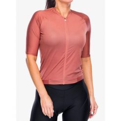 Koszulka rowerowa damska POC Pristine Jersey. Czerwone koszulki damskie POC, bez wzorów, z jersey, bez kołnierzyka, bez ramiączek. Za 471.99 zł.
