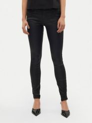 Vero Moda Spodnie z imitacji skóry Flash 10314591 Czarny Skinny Fit. Czarne rurki damskie Vero Moda, bez wzorów, ze skóry. Za 229.99 zł.