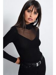 Cool and sexy Koszulka w kolorze czarnym rozmiar: M. Czarne bluzki damskie Cool and sexy, m, bez wzorów, bez kołnierzyka, bez ramiączek. Za 57.06 zł.