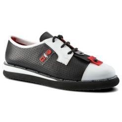 Półbuty damskie Lanqier, wykonane z materiału o gładkiej powierzchni z perforacjami z klasycznym sznurowaniem kontrastowym gumowym noskiem, czarne, 4. Białe półbuty damskie Lanqier, bez wzorów, z gumy, bez obcasa, bez zapięcia. Za 279.00 zł.