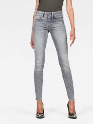 G-Star Dżinsy - Skinny fit - w kolorze szarym rozmiar: W27/L30. Szare jeansy damskie G-Star. Za 272.95 zł.