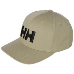 Czapka z daszkiem Helly Hansen Brand. Brązowe czapki z daszkiem damskie Helly Hansen, bez wzorów, z bawełny. Za 225.50 zł.