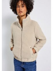 Street One Płaszcz w kolorze beżowym rozmiar: 44. Brązowe płaszcze damskie Street One, bez wzorów, bez kaptura. Za 285.49 zł.