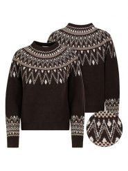 Eight2Nine Sweter w kolorze ciemnobrązowym rozmiar: M. Brązowe swetry klasyczne damskie Eight2Nine, m, bez kołnierzyka. Za 169.95 zł.