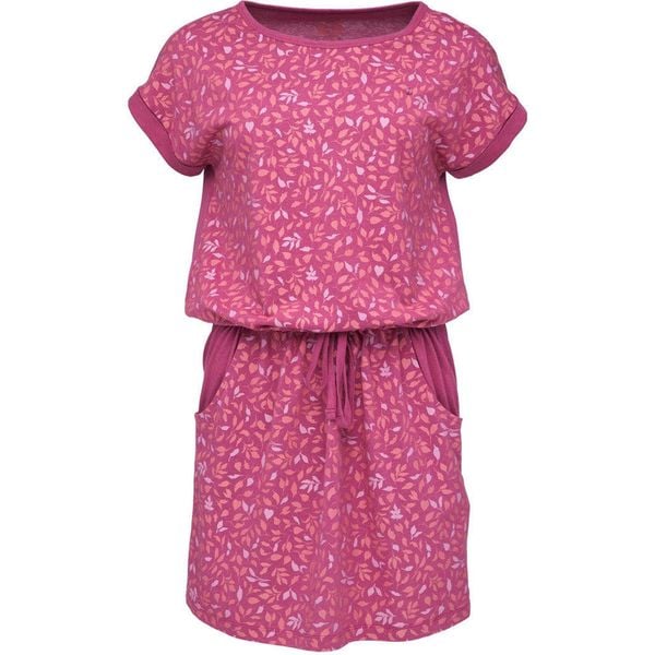 Elegancka Sukienka Damska Loep Aslaris PNK L - Letnia Sukienka z Bawełny. Czerwone sukienki damskie ZEAGLE, bez wzorów, z bawełny, eleganckie, bez ramiączek. Za 116.99 zł.