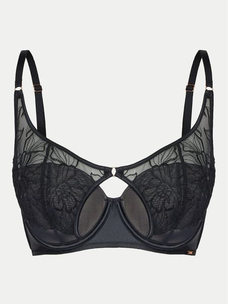 Dorina Biustonosz z fiszbiną Selah FXTT0058EM022 Czarny. Czarne biustonosze Dorina, bez wzorów, z syntetyku. Za 79.99 zł.