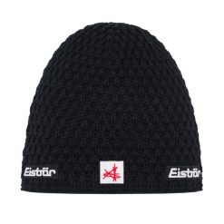 Czapka Eisbar Trail OS MÜ SA. Czarne czapki damskie Eisbär, na zimę, bez wzorów, z materiału. Za 205.51 zł.