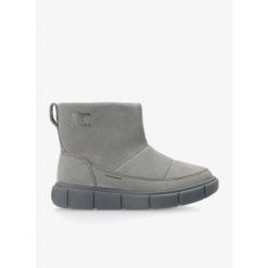 Buty zimowe damskie Sorel Explorer III Slip-On WP. Szare obuwie trekkingowe damskie Sorel, bez zapięcia. Za 391.99 zł.