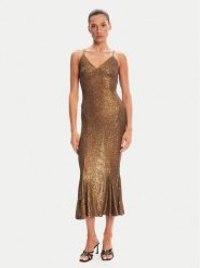 NORMA KAMALI Sukienka koktajlowa ST4243SQ162151 Brązowy Slim Fit. Brązowe sukienki damskie Norma Kamali, bez wzorów, z syntetyku, wizytowe, bez ramiączek. Za 1,089.00 zł.