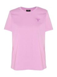 Chiemsee Koszulka w kolorze fioletowym rozmiar: S. Różowe bluzki damskie Chiemsee, s, bez wzorów, z bawełny, bez kołnierzyka, bez ramiączek. Za 52.55 zł.