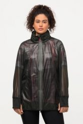 Damskie Kurtka funkcyjna HYPRAR wodoodporna kaptur lekka. Czarne kurtki damskie Ulla Popken, plus size, bez wzorów, z materiału, z kapturem. Za 479.99 zł.