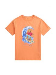 Polo Ralph Lauren T-Shirt 323B13589001 Czerwony Regular Fit. Czerwone t-shirty i koszulki chłopięce Polo Ralph Lauren, bez wzorów, z bawełny, bez kołnierzyka, bez ramiączek. Za 289.99 zł.