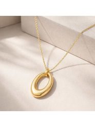 ÔNESSA Naszyjnik z zawieszką - dł. 40 cm rozmiar: onesize. Żółte naszyjniki damskie ÔNESSA, z mosiądzu. Za 133.91 zł.
