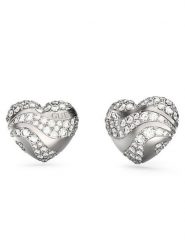 Guess Kolczyki JUBE04 504JW Srebrny. Szare kolczyki damskie Guess, metalowe. Za 169.99 zł.