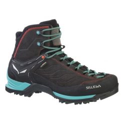 Buty Trekkingowe Damskie Salewa Mtn Trainer Mid Gtx. Zielone obuwie trekkingowe damskie Salewa, z gumy, bez zapięcia. Za 1,198.00 zł.