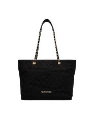 Valentino Torebka Makena VBSA8Y01 Czarny. Czarne shopper bag Valentino, bez wzorów, ze skóry, bez dodatków. Za 674.99 zł.