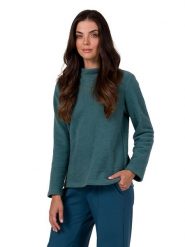 Be Wear Sweter w kolorze turkusowym rozmiar: XL. Niebieskie swetry klasyczne damskie Be Wear, xl, bez kołnierzyka. Za 127.35 zł.