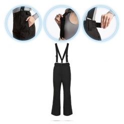 Spodnie narciarskie damskie KADVA Edge X Pants. Czarne spodnie sportowe damskie KADVA, na zimę, bez wzorów, narciarskie. Za 199.99 zł.