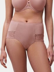 Chantelle Figi klasyczne z wysokim stanem Sublime C19WC6 Beżowy. Brązowe figi Chantelle, bez wzorów, z syntetyku. Za 229.00 zł.