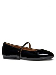 Geox Baleriny D New Palmaria D664JA 66 C9999 Czarny. Czarne balerinki damskie Geox, bez wzorów, z lakierowanej skóry. Za 449.99 zł.
