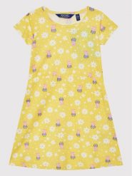 Regatta Sukienka letnia Peppa Summer RKD018 Żółty Regular Fit. Żółte sukienki dziewczęce Regatta, bez wzorów, z bawełny, bez ramiączek, proste. Za 159.99 zł.