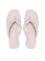 Jenny Fairy Japonki LS5699-05 Beżowy. Brązowe klapki damskie Jenny Fairy, bez wzorów, ze skóry, bez obcasa, bez zapięcia. Za 119.99 zł.