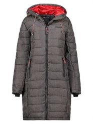 Geographical Norway Płaszcz pikowany "Aroma" w kolorze szarym rozmiar: XL. Szare płaszcze damskie Geographical Norway, xl, bez wzorów, bez kaptura. Za 233.87 zł.