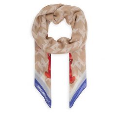 Chusta KARL LAGERFELD. Brązowe chusty damskie KARL LAGERFELD, bez wzorów. Za 429.99 zł.