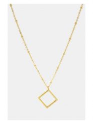 MOODE Naszyjnik "Julie" z zawieszką - dł. 42 cm rozmiar: onesize. Żółte naszyjniki damskie MOODE, ze stali. Za 83.42 zł.