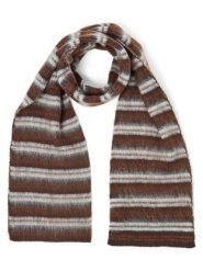 Opus szalik z dzianiny z domieszką wełny Kobiety brązowy, ONE SIZE. Brązowe szaliki damskie Opus, bez wzorów, z dzianiny. Za 199.95 zł.