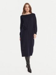 Gaudi Sukienka dzianinowa 521FD13001 Granatowy Relaxed Fit. Niebieskie sukienki damskie Gaudi, bez wzorów, z dzianiny, bez ramiączek. Za 499.99 zł.