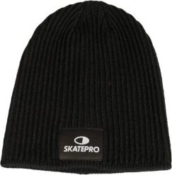 Odzież Beanies unisex SkatePro Long Skate Beanie Czapka - Czarny. Czarna czapki damskie SKATEPRO, bez wzorów. Za 68.99 zł.