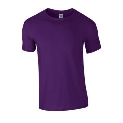 Koszulka Softstyle Dla Dorosłych Unisex. Fioletowe bluzki damskie GILDAN, xl, bez wzorów, sportowe, bez kołnierzyka, bez ramiączek. Za 33.99 zł.
