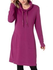 Timezone Sukienka dresowa w kolorze różowym rozmiar: XL. Różowe sukienki damskie Timezone, bez wzorów, z dresówki, bez ramiączek. Za 139.20 zł.