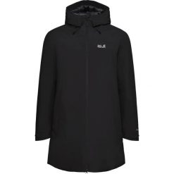 Kurtka przeciwdeszczowa damska Jack Wolfskin Heidelstein 2 Ins. Czarne kurtki damskie Jack Wolfskin, m, bez wzorów, z materiału, bez kaptura. Za 998.30 zł.
