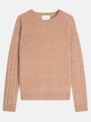 Perfect Cashmere Kaszmirowy sweter "Sorella" w kolorze beżowym rozmiar: XXL. Brązowe swetry klasyczne damskie Perfect Cashmere, xxl, z kaszmiru, bez kołnierzyka. Za 391.99 zł.