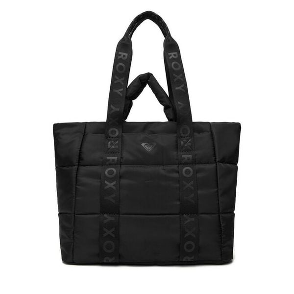 Torebka Roxy. Czarne shopper bag Roxy, bez wzorów, bez dodatków. Za 199.99 zł.