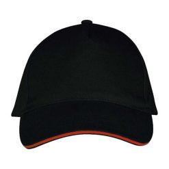 Czapka Z Daszkiem Z 5 Panelami Long Beach. Czarne czapki z daszkiem damskie SOL'S, bez wzorów. Za 29.99 zł.
