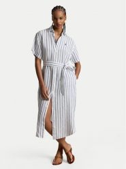 Polo Ralph Lauren Sukienka koszulowa 211965843501 Niebieski jasny Regular Fit. Niebieskie sukienki damskie Polo Ralph Lauren, bez wzorów, ze lnu, bez ramiączek. Za 1,103.99 zł.