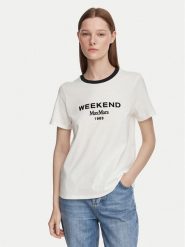 Weekend Max Mara T-Shirt Edison 2625976041 Biały Regular Fit. Białe t-shirty damskie Weekend Max Mara, m, bez wzorów, z bawełny, bez kołnierzyka. Za 444.99 zł.