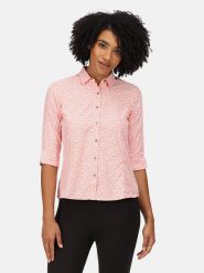 Regatta Koszula funkcyjna "Nimis IV" w kolorze koralowym rozmiar: 40. Pomarańczowe koszule damskie Regatta, bez wzorów, z materiału, sportowe, bez kołnierzyka, bez ramiączek. Za 70.41 zł.