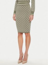 Guess Spódnica ołówkowa W4BD53 Z37K0 Zielony Regular Fit. Zielone spódnice damskie Guess, s, z aplikacjami, z wiskozy. Za 219.99 zł.