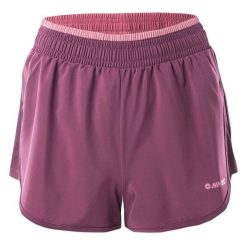 Szorty damskie treningowe Hi-Tec Lady Laria - różowe, Rozmiar XL. Czerwone obuwie sportowe damskie Hi-tec, z elastanu, bez zapięcia, na fitness i siłownię. Za 64.99 zł.