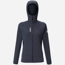 Kurtka softshell alpinistyczna damska MILLET Kamet Xcs Light Hoodie W. Niebieskie kurtki damskie Millet, m, bez wzorów, z elastanu, z kapturem. Za 519.00 zł.