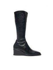 Vagabond Shoemakers Kozaki Aino 5829-102-20 Czarny. Czarne kozaki damskie Vagabond Shoemakers, ze skóry, bez obcasa, na koturnie, bez zapięcia. Za 859.99 zł.
