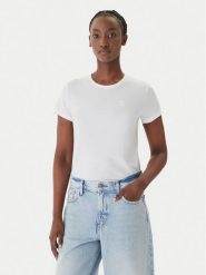 BOSS T-Shirt Eventsa10 50557843 Biały Slim Fit. Białe t-shirty damskie Boss, s, bez wzorów, z bawełny, bez kołnierzyka. Za 319.99 zł.